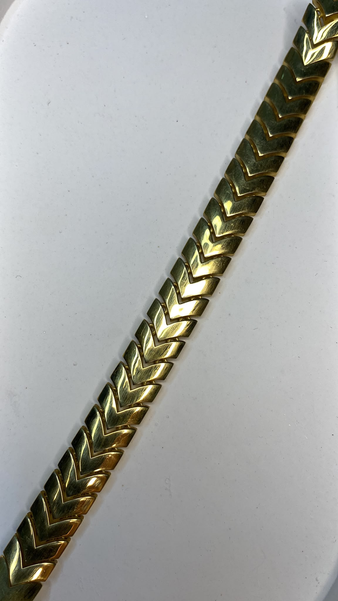 925 Ayar Gümüş Gold Çavuş Model Taşlı Bileklik_4
